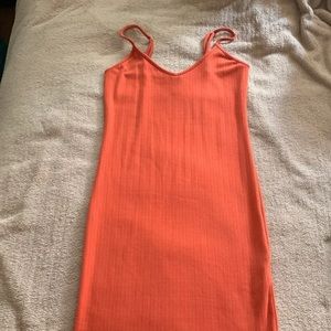 Forever 21 orange bodycon dress